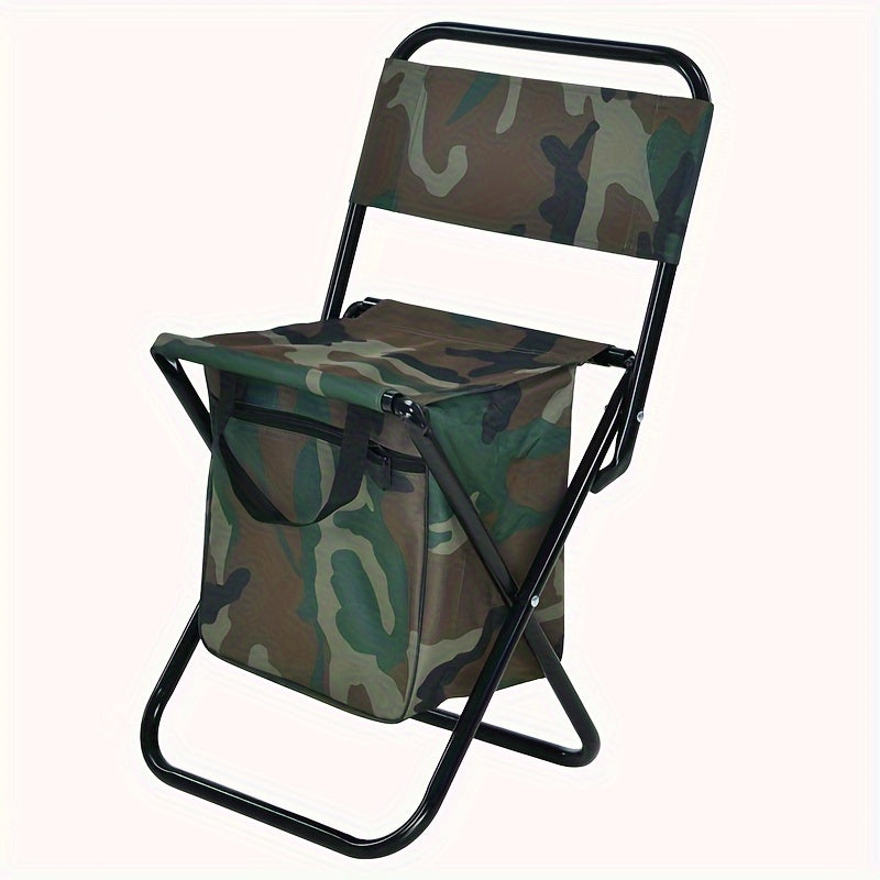 Portable Folding Chair For Camping Fishing with Zipper Storage Bag