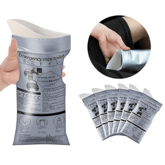 5pcs Outdoor Emergency Urinate Bags for Travel Mini Mobile Toilet