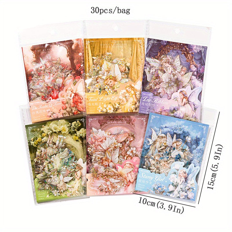 30pcs Fairy Sticker Bag Waterproof Cup Scrapbook Prize
