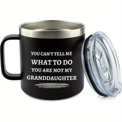 14oz Insulated Coffee Mug with Handle - Keeps Hot or Cold