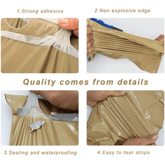 500pcs Express Bag Milk Tea Thickened 12 Silk 28 42 Waterproof Resistant