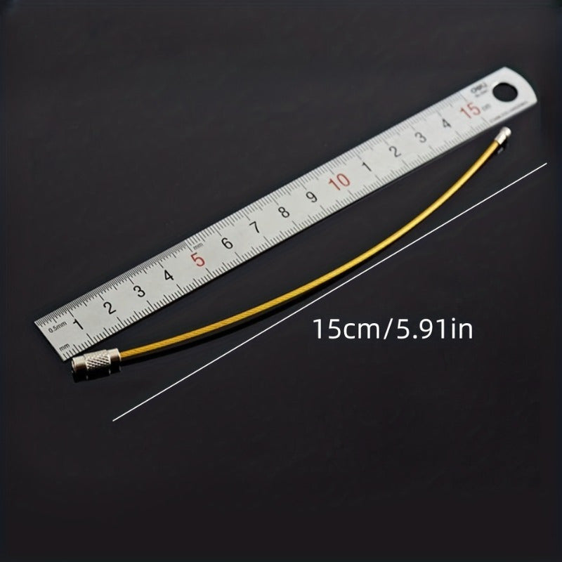 10pcs Stainless Steel Keychain Keyring for Outdoor