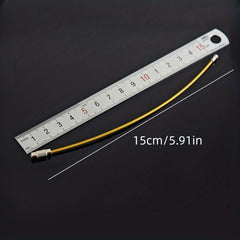 10pcs Stainless Steel Keychain Outdoor Key Holder Key Ring Cable