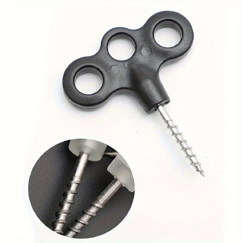 4pcs Luminous Tent Screw Nails - Outdoor Camping Hiking