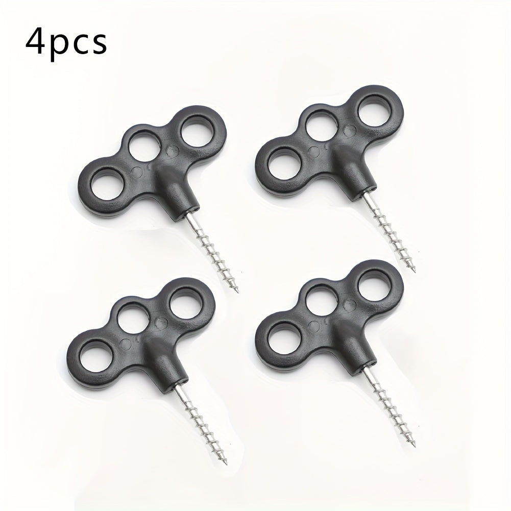 4pcs Luminous Tent Screw Nails - Outdoor Camping Hiking