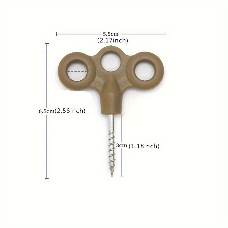 4pcs Luminous Tent Screw Nails - Outdoor Camping Hiking