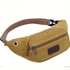 Outdoor Canvas Waist Bag for Cycling Hiking Camping