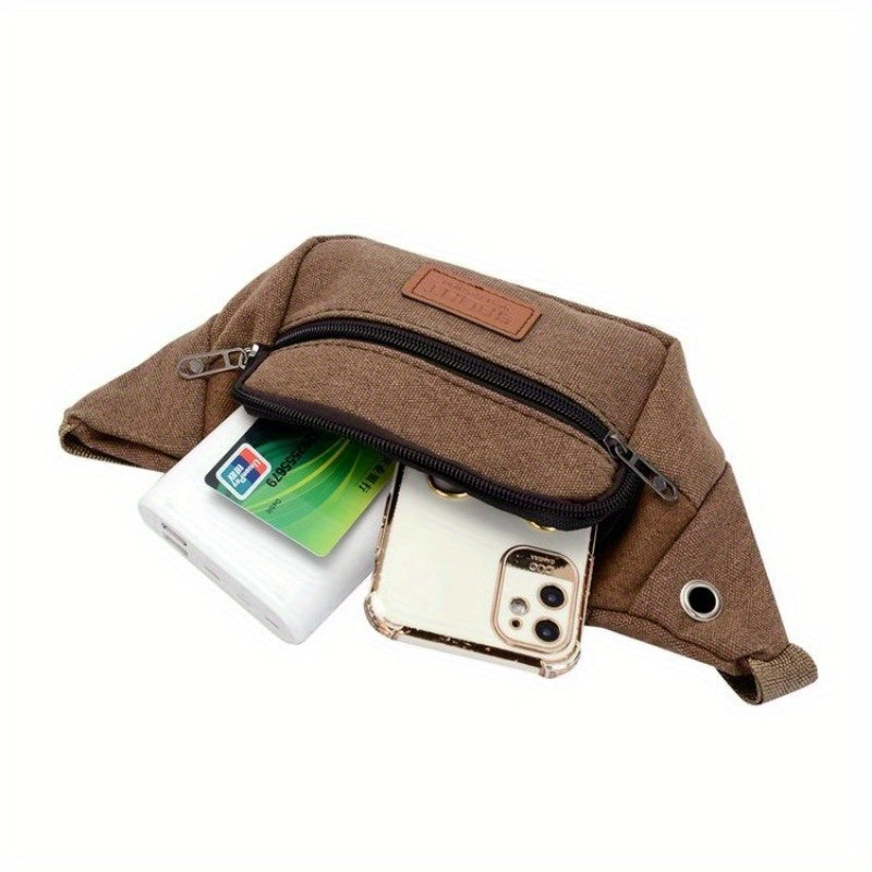 Outdoor Canvas Waist Bag for Cycling Hiking Camping
