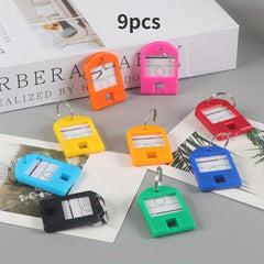 9pcs Hotel Key Tags ID Names Phone Numbers Pet Luggage Tags