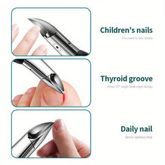 Stainless Steel Ingrown Toe Nail Clippers Double Spring Ingrown Toenail Pliers