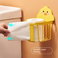 Small Yellow Duck Tissue Box Wall Mounted Storage Box