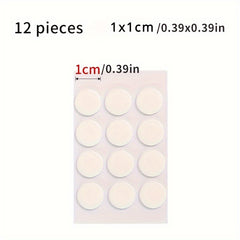 12pcs Car Ornament Transparent Round Adhesive Traceless Car Adhesive