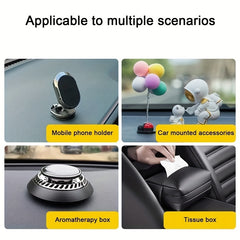 12pcs Car Ornament Transparent Round Adhesive Traceless Car Adhesive