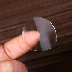 12pcs Car Ornament Transparent Round Adhesive Traceless Car Adhesive