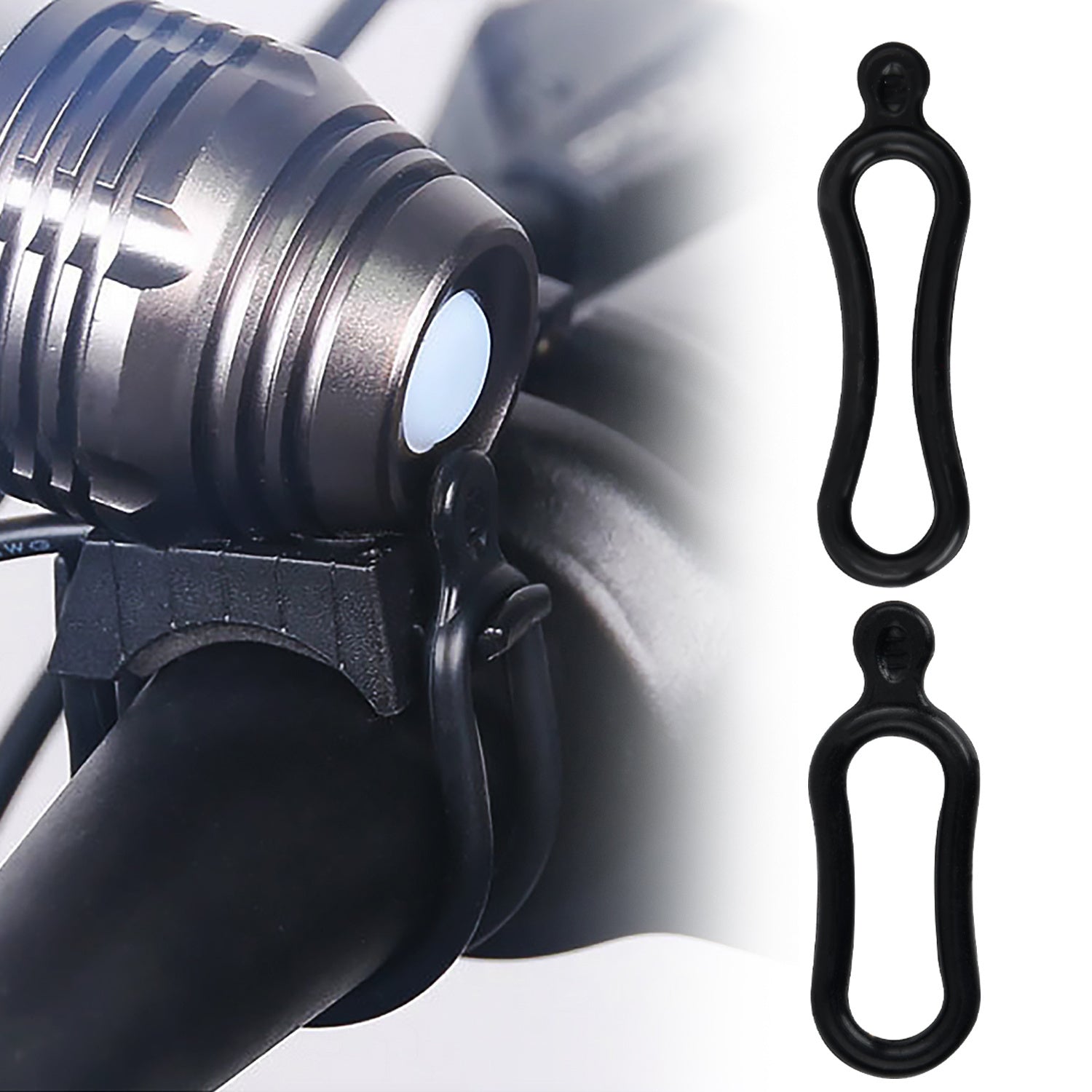 20pcs Bike Silicone Band Flashlight/Phone Holder
