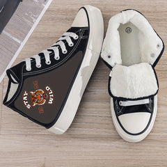 Stay Wild Plush Lined Thermal Chunky Canvas Sneakers
