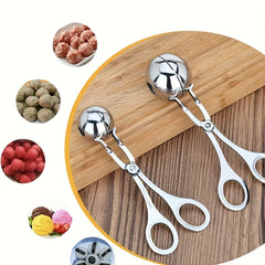 Stainless Steel Scissors Kitchen Gadgets Ice Cream Ball Clips