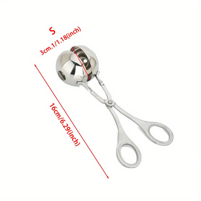 Stainless Steel Scissors Kitchen Gadgets Ice Cream Ball Clips