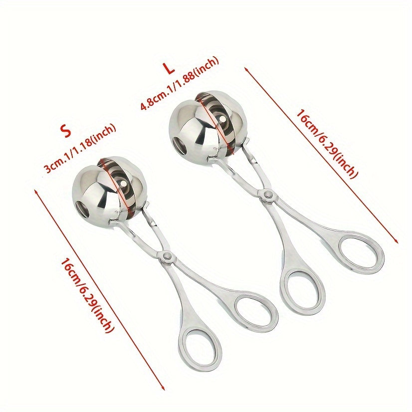 Stainless Steel Scissors Kitchen Gadgets Ice Cream Ball Clips