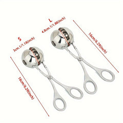 Stainless Steel Scissors Kitchen Gadgets Ice Cream Ball Clips