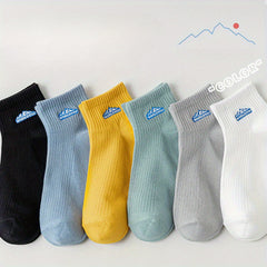 Men's Solid Liner Anklet Socks - Breathable Sweat Absorbent Outdoor Wear