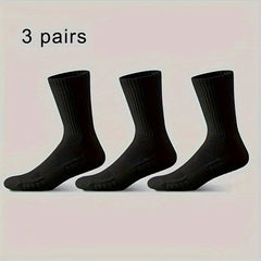 Men's Mid Crew Sport Socks Non Slip Athletic Socks for Outdoor Activities