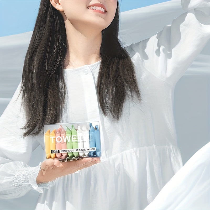 20pcs Portable Compressed Face Towels for Camping & Travel