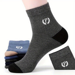 Men's Mid Crew Sport Socks - Sweat Absorbing Breathable Shoes