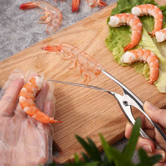 2pcs Portable Stainless Steel Shrimp Peelers