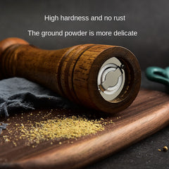 Wooden Handle Manual Pepper Grinder Ceramic Core Coffee Bean Spice
