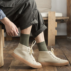Men's Breathable Crew Socks for Outdoor All Seasons