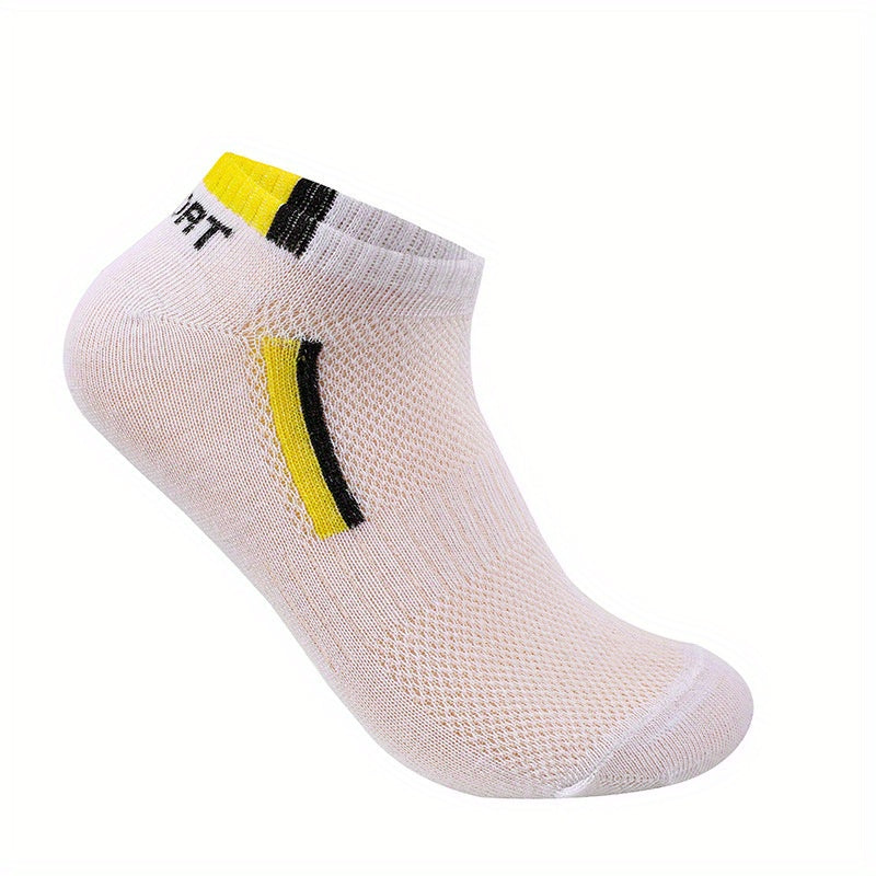 Men's Solid Liner Anklets Socks - Thin Breathable Soft Absorbent Socks
