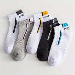 Men's Solid Liner Anklets Socks - Thin Breathable Soft Absorbent Socks