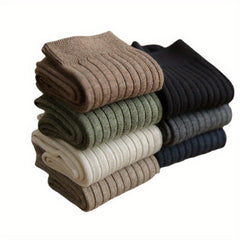 Men's Crew Socks Breathable Comfy Casual Unisex Socks for Outdoor All Seasons