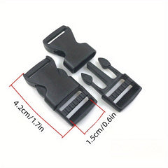 60pcs Plastic Buckles Side Release Strap For Backpack Luggage