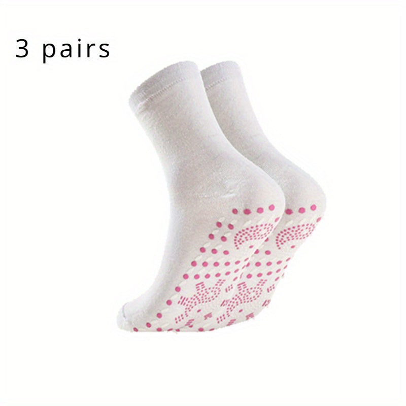 3 Pairs Tourmaline Magnetic Socks Men Warm Therapy Socks
