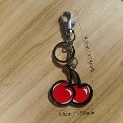 Cherry Key Chain Fruit Pendant for Backpack Bag