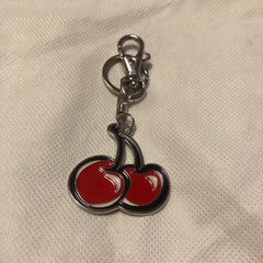 Cherry Key Chain Fruit Pendant for Backpack Bag