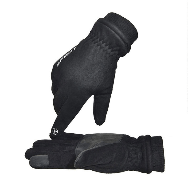 Retro Windproof Touchscreen Gloves for Outdoor Sports and Cycling