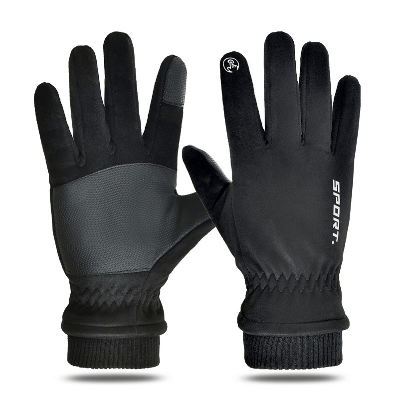 Retro Windproof Touchscreen Gloves for Outdoor Sports and Cycling