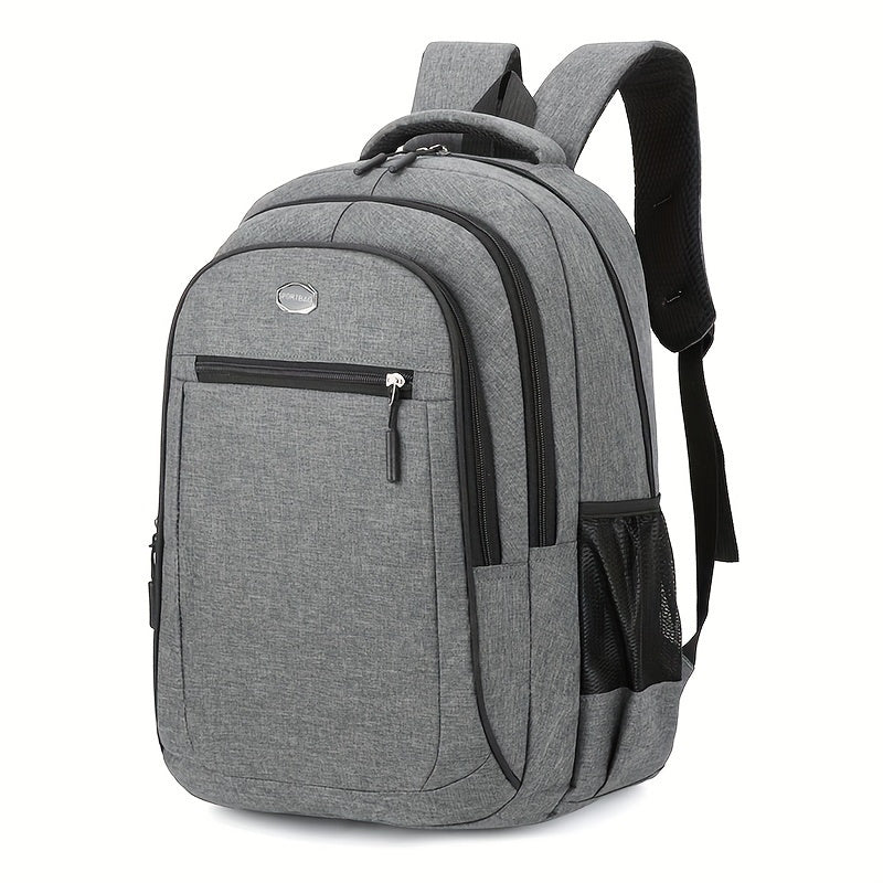 Men's Waterproof Nylon Backpack - Durable & Spacious for Commuting