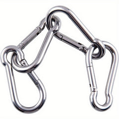 2pcs Iron Spring Hook Gourd Connection Buckle Keychain