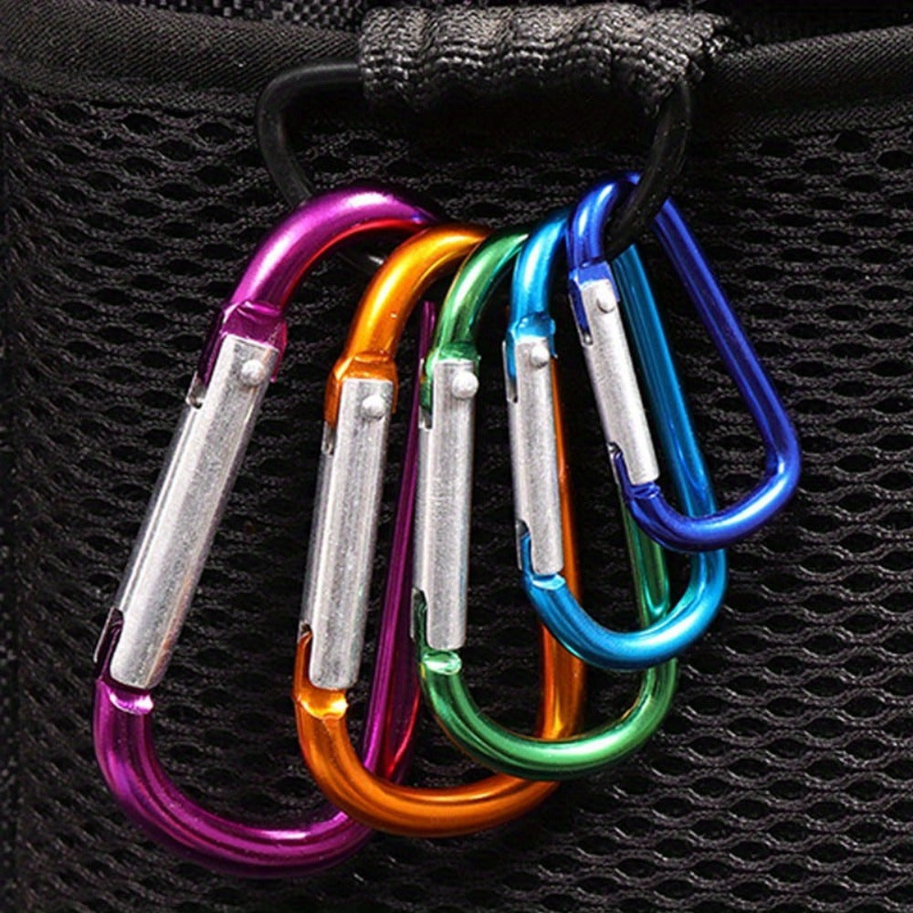 2pcs Random D-shaped Quick Hanging Buckle Aluminum Alloy Carabiner