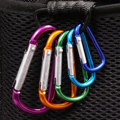 2pcs Random D-shaped Quick Hanging Buckle Aluminum Alloy Carabiner