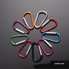 2pcs Random D-shaped Quick Hanging Buckle Aluminum Alloy Carabiner