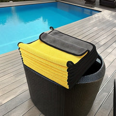 6pcs Soft Microfiber Car Wash Towel Kitchen Dish Cleaning Cloth