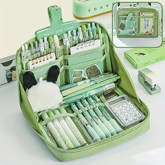 12-Layer Large Capacity Pencil Case - Functional Stationery Storage Bag