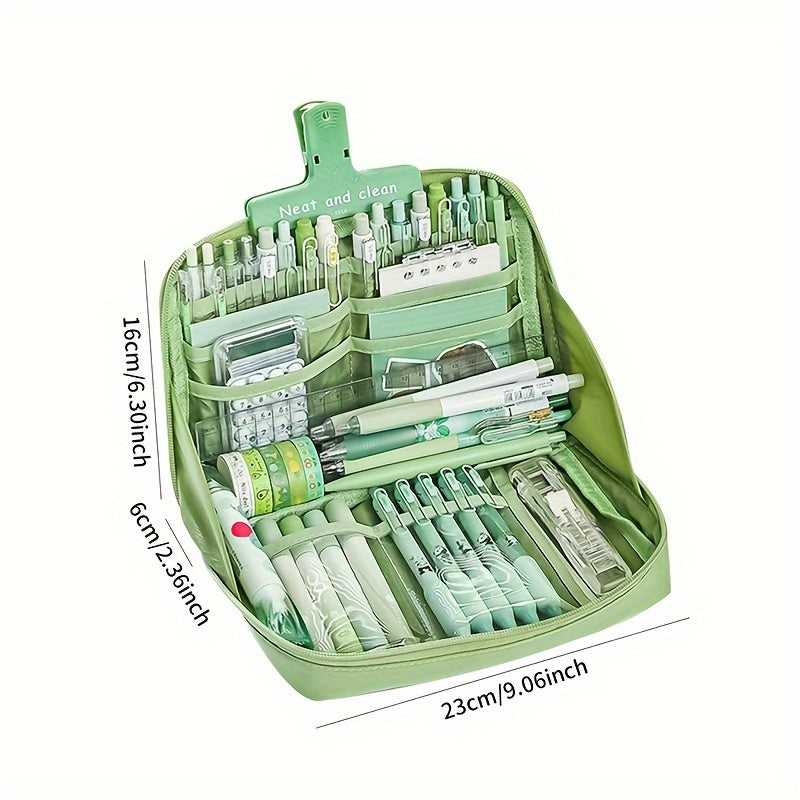 12-Layer Large Capacity Pencil Case - Functional Stationery Storage Bag