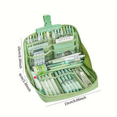 12-Layer Large Capacity Pencil Case - Functional Stationery Storage Bag