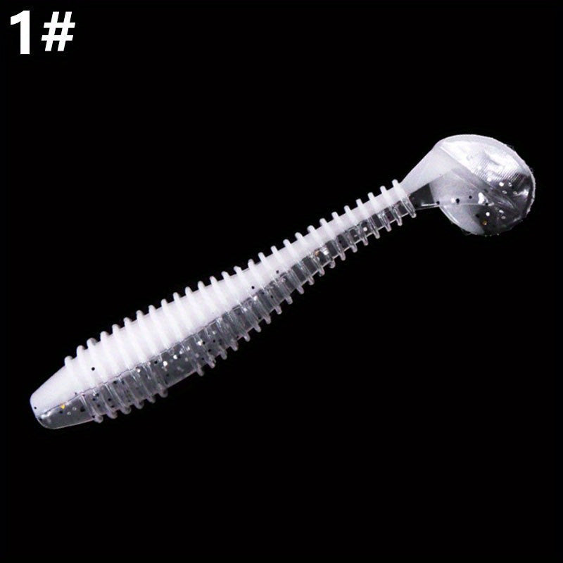 20pcs 7 Paddle Tail Soft Lure Swimbait Fishing Accessories